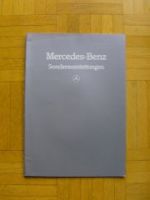 Mercedes Benz Sonderausstattungen Prospekt 6/1986