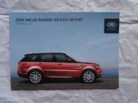 Land Rover Range Rover Sport Preisliste 10/2013 NEU