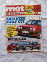 mot 6/1985 Vernunftautos: Uno 55,Golf2 1.6, Audi 80 1.6,230E W12