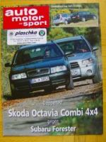 AMS 23/2002 Skoda Octavia Combi 4X4 gegen Subaru Forester