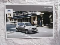 Subaru Trezia 1.3i 1.4D Prospekt Januar 2012 +Preisliste NEU