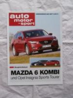 AMS 2/2014 Mazda6 Kombi vs. Opel Insignia Sports Tourer