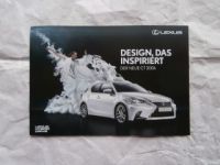 Lexus CT200h Vorstellungsprospekt Kleinformat 3/2014 NEU