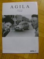 Opel Agila Preisliste 17.7.2000