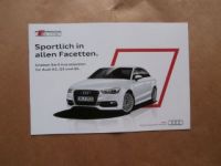Audi A3 Q3 Q5 S line Prospekt März 2014 NEU
