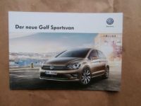 VW Golf7 Sportsvan Februar 2014 NEU Prospekt