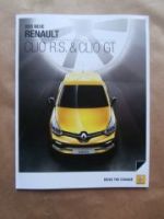 Renault Clio & Grandtour +R.S. +GT Prospekt Juli 2013 NEU