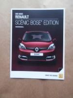 Renault Scénic Bose Edition Prospekt März 2013 NEU Rarität
