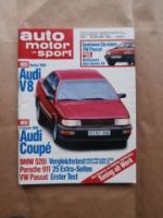 AMS 7/1988 Audi V8, BMW 520i E34 vs. 230E W124 vs. Saab 9000i 16