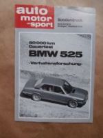 AMS BMW 525 E12 Dauertest 50.000 Kilometer