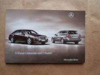 Mercedes Benz E-Klasse Limousine +T-Modelle W212 Juni 2010