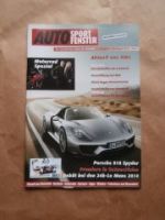 Auto Sport Fenster 7+8/2014 Porsche 918 Spyder,4er Gran Coupé