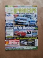 Auto Bild greencars Ausgabe 1 VW Polo 6R BlueMotion,A2,116d E87