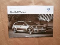 VW Golf7 Variant 2.Mai 2014 Preisliste NEU