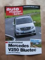 AMS 13/2014 Mercedes V250 Bluetec vs. VW T5 Multivan