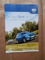 Dacia Sandero +Stepway Juni 2014 +Preisliste NEU