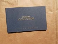 Chrysler Concorde Owner&#180;s Manual 1992 USA Englisch