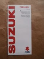 Suzuki Gesamtpreisliste 14.Juni 1993