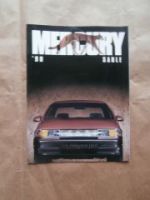 Mercury Sable "90 Sedan Wagon Brochure July 1989