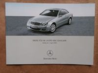 Mercedes Benz CLK-Coupés W209 220CDI 320CDI 200K 280 350 500 CLK