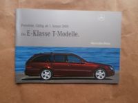 Mercedes Benz E-Klasse T-Modelle W211 1.Januar 2009