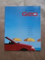 GEO 1992 Storm Prizm Metro Tracker Brochure