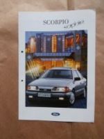 Ford Scorpio saphir Juni 1991 Prospekt