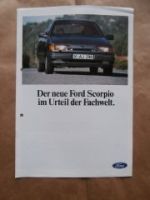 Ford Scorpio im Urteil der Fachwelt Presse