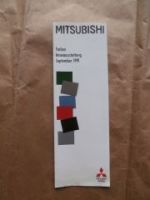 Mitsubishi Farben Innenausstattung September 1991