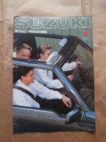 Suzuki Modell Prgoramm März 1990 Prospekt