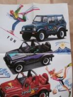 Suzuki SJ Samurai Sunshine Sondermodell Prospekt Poster