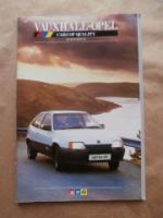 Vauxhall Opel Cars of Quality 3-5/86 Nova Astra Belmont