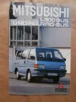 Mitsubishi L300 Bus +Allrad Juni 1987 Prospekt