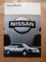Nissan Maxima Prospekt März 1989 Rarität