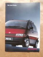 Toyota Previa Typ XR10 XR20 Oktober 1990 Prospekt