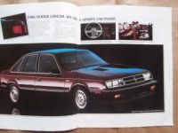 Dodge 1986 Lancer Daytona  Caravan 600 Aries K Charger