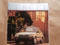 Toyota Tercel Typ L20 Großformat Prospekt August 1985 USA