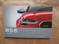 Audi RS6 Avant C7 Typ 4G Prospekt Buch September 2014 NEU