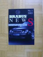 Brabus News Magazin 1/2003 EV12 W211 S600 W220