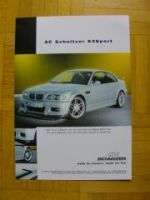 AC Schnitzer S3 Sport 3er coupe M3 E46 Prospekt NEU