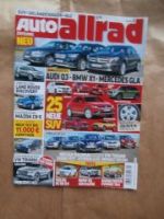 Auto Zeitung allrad 2/2014 Audi Q3 vs. X1 E84 vs. GLA,Mazda CX-5