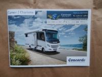 Concorde Carver/Charisma Prospekt August 2014 NEU