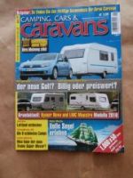 camping,cars & caravans 6/2009 VW Golf6 mit Adria Altea,Hymer No