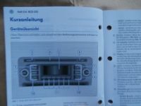 VW Radio RCD 210 Anleitung Mai 2008 Rarität NEU