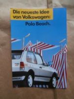 VW Polo Coupé Typ86C Beach März 1990 Prospekt