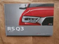 Audi RS Q3 (Typ 8U) Buch November 2014 +Preisliste NEU