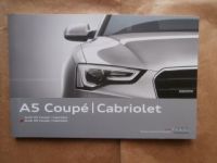 Audi A5 Coupé Cabriolet +S5 Prospekt April 2014 +exclusive 4/201