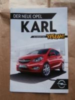 Opel Karl Prospekt A3 Format Januar 2015