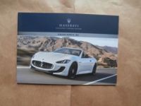 Maserati Gran Cabrio MC Prospekt Englisch Brochure Katalog