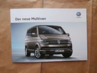 VW T6 Multivan +Highline Prospekt Juni 2015 NEU